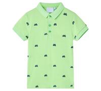 Polo Pour Enfants Vert Fluo 104
