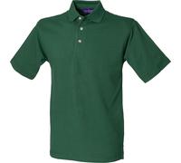 Polo pour homme Henbury, couleur unie RW617 (3XLarge) (Vert bouteille)