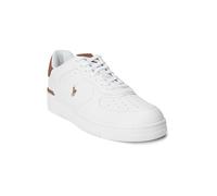 Polo Ralph Lauren Baskets basses 'MASTERS CRT' marron / blanc cassé, Taille 44