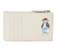 Polo Ralph Lauren Bear Spring Étui à cartes crédit beige, cuir de vache finement grainé, unisexe