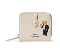 POLO RALPH LAUREN Bear Porte-monnaie Cuir véritable 10 cm beige