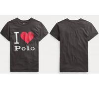 Polo Ralph Lauren Big Heart T-Shirt Loose Fit Luxe En Coton Haut Blouse M