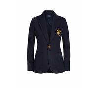 Polo Ralph Lauren - Blazer Double Knit Jacuard Bleu Marine - Femme - Vestes - Bleu - Taille: 36 FR