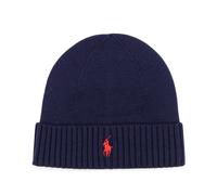 Polo Ralph Lauren - Bonnet avec logo brodé - Homme - Accessoires - Bleu - Taille: ONE Size