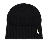 Polo Ralph Lauren - Bonnet en maille torsadée - Femme - Accessoires - Noir - Taille: ONE Size