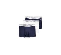 POLO RALPH LAUREN Boxers Lot de 3 marine blanc bleu | M