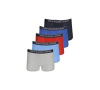 POLO RALPH LAUREN Boxers Lot de 5 gris bleu rouge noir gris clair | S