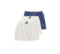 POLO RALPH LAUREN Boxershorts lot de 3 blanc rayé bleu marine blanc | S