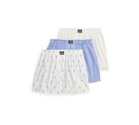 POLO RALPH LAUREN Boxershorts Lot de 3 blanc / rayure bleue bleu | S