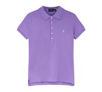 Polo Ralph Lauren - Buttoned Placket Polo - Femme - Tops - Violet - Taille: 40 FR