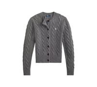 Polo Ralph Lauren - Cable Knit Cardigan - Femme - Pulls - Gris - Taille: 42 FR