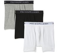 POLO RALPH LAUREN Caleçons Boxeurs ajusté, Blanc/Polo Noir/Andow Heather, M Homme