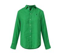 Polo Ralph Lauren - Camicia in lino classica - Femme - Chemises - Vert - Taille: 38 FR