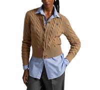 Polo Ralph Lauren - Cardigan tricot torsadé Femme brun Taille 36 FR
