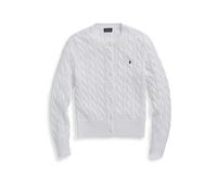Vêtements Polo Ralph Lauren Cardigan torsadé en coton à col rond 211 pour Femme L Blanc