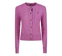 Polo Ralph Lauren - Cardigan en laine et cachemire torsadé - Femme - Pulls - Rose - Taille: 36 FR