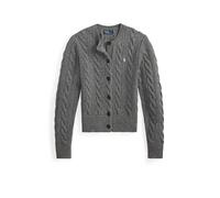 Polo Ralph Lauren - Cable Knit Cardigan - Femme - Pulls - Gris - Taille: 40 FR