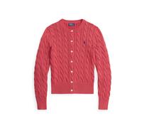 Vêtements Polo Ralph Lauren Cardigan torsadé en coton à col rond 211 pour Femme XL Rouge