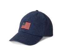 Polo Ralph Lauren - Casquette de baseball en coton avec drapeau - Homme - Accessoires - Bleu - Taille: ONE Size