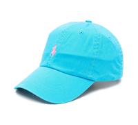 Polo Ralph Lauren - Casquette de baseball en coton avec poney - Femme - Accessoires - Bleu - Taille: ONE Size