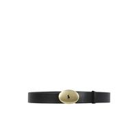 Polo Ralph Lauren - Ceinture en cuir noir avec boucle ovale - Femme - Accessoires - Noir - Taille: M