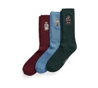 Polo Ralph Lauren Chaussettes bleu ciel / vert foncé / merlot, Taille 41-46