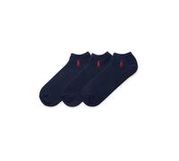 Polo Ralph Lauren Chaussettes 'Ghost Ped' marine / rouge foncé, Taille 41-46