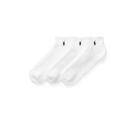 Polo Ralph Lauren Chaussettes 'QUARTER' noir / blanc, Taille 41-46