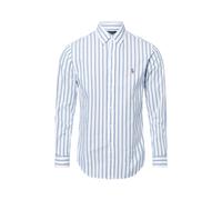 Polo Ralph Lauren - Custom Fit Stripe Oxford Shirt - Homme - Chemises - Bleu - Taille: S