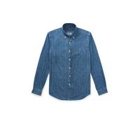 Polo Ralph Lauren Chemise bleu denim / cognac / blanc, Taille XS