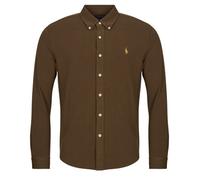 Polo Ralph Lauren Chemise CHEMISE AJUSTEE COL BOUTONNE EN POLO FEATHERWEIGHT in Marron EU XXL