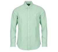 Polo Ralph Lauren Chemise CHEMISE AJUSTEE CUSTOM FIT EN POPELINE RAYEE in Kaki EU M