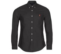 Polo Ralph Lauren Chemise CHEMISE AJUSTEE SLIM FIT TEINTEE EN OXFORD in Noir EU L