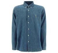 POLO RALPH LAUREN chemise en coton homme bleue - L