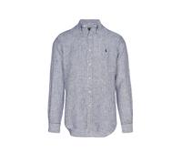 POLO RALPH LAUREN Chemise en lin coupe personnalisée bleu marine | S
