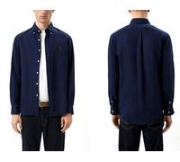 Polo Ralph Lauren Chemise En Lin Pur Sur Mesure Boutonnée Marine XL
