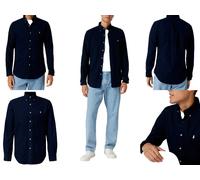 Polo Ralph Lauren Chemise En Popeline Ajustée À Col Boutonné Navy S