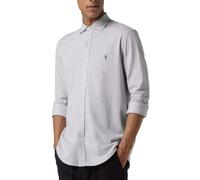 Polo Ralph Lauren Chemise Tricotée Slim Fit Col Écarté Collège S