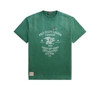 Polo Ralph Lauren - Classic Fit Printed Knitted T-Shirt - Homme - Tops - Vert - Taille: L