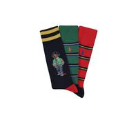 POLO RALPH LAUREN Coffret cadeau de 3 paires de chaussettes assorties multicolore