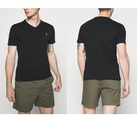 Polo Ralph Lauren Col V T-Shirt Chemise Custom Slim Fit T-Shirt Top Or Frange S