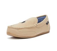 Polo Ralph Lauren Declan Chaussons mocassins en coton pour homme Kaki, kaki, 42 1/3 EU