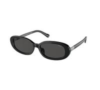 Polo Ralph Lauren Femme PH4198U 500187 Lunettes de soleil Acétate Noir Gris Ronde Normale