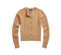 Polo Ralph Lauren, Femme, Pulls, Brun, Taille: 42 FR Cardigan Torsadé en Cachemire