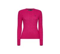 Polo Ralph Lauren, Femme, Pulls, Rose, Taille: 40 FR Pull ras du cou en maille torsadée