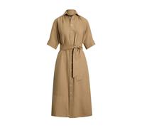 Polo Ralph Lauren, Femme, Robes, Brun, Taille: 38 FR Robe-chemise boutonnée et ceinturée