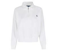 Polo Ralph Lauren, Femme, Sweatshirts et sweats à capuche, Blanc, Taille: 36 FR Half Zip SweaT-shirt