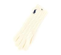 Polo Ralph Lauren - Gants en maille torsadée - Femme - Accessoires - Blanc - Taille: ONE Size