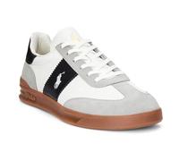 Polo Ralph Lauren Baskets basses 'HRT AERA' gris clair / noir / blanc, Taille 44