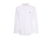Polo Ralph Lauren, Homme, Chemises, Blanc, Taille: XL Chemise Blanche avec Logo Brodé Contrasté